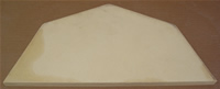 Cordierite Kiln Shelf - 181 Half Shelf  - 15" x 8" x 5/8"