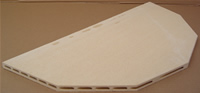Corelite Kiln Shelf - 26"x13" Half  - 12 Sided x 5/8"